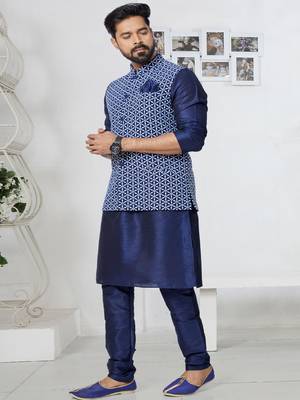 Kurta Pajama with Jacket Set 2