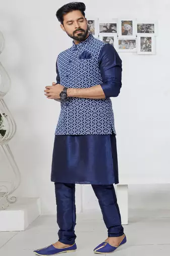 Kurta Pajama with Jacket Set