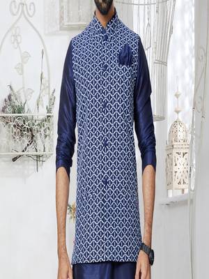 Kurta Pajama with Jacket Set 3