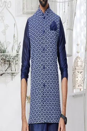 Kurta Pajama with Jacket Set