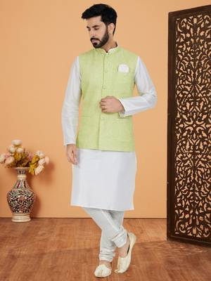 Kurta Pajama with Jacket Set 1