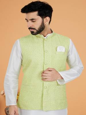 Kurta Pajama with Jacket Set 2