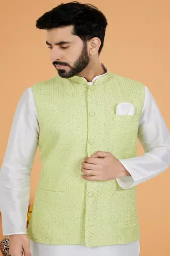 Kurta Pajama with Jacket Set