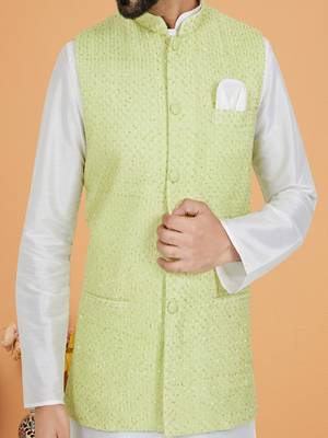 Kurta Pajama with Jacket Set 3