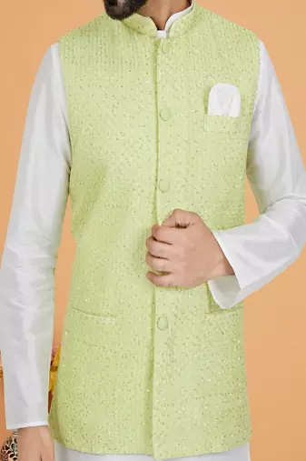 Kurta Pajama with Jacket Set