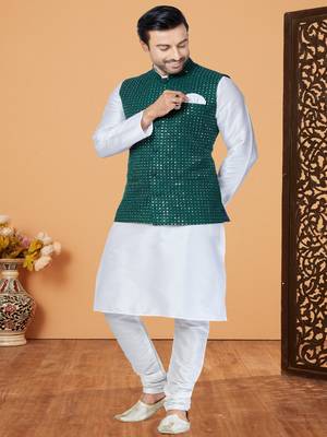 Kurta Pajama with Jacket Set 2