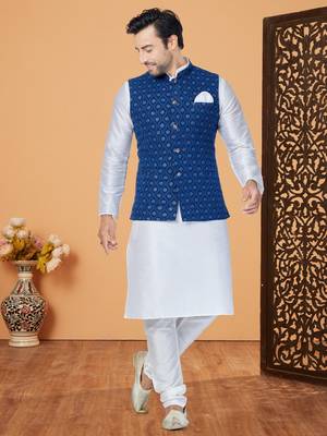 Kurta Pajama with Jacket Set 1