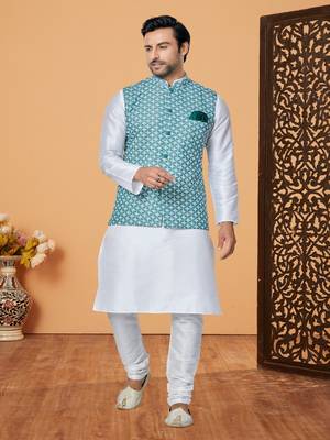 Kurta Pajama with Jacket Set 1