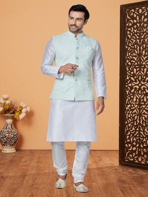 Kurta Pajama with Jacket Set 1