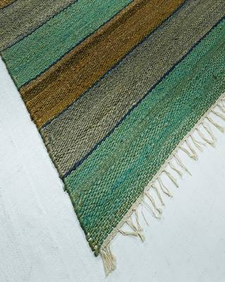 Multicolored Jute Pitloom Plain Carpet by Carpet Plus 1