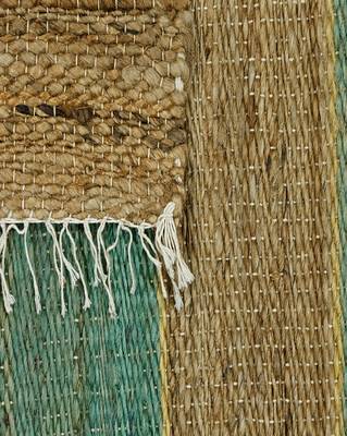 Multicolored Jute Pitloom Plain Carpet by Carpet Plus 4