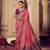Magenta color jacquard weaving dola silk designer saree with blouse