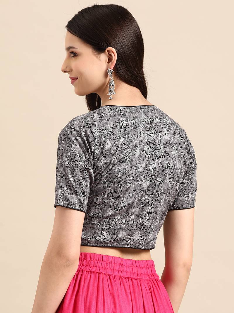 Angrakha Style Front open Sleeved Blouse