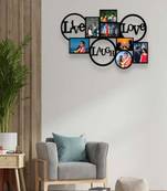 PrintStory Customized Wall Hanging Frame  Live, Laugh, LoveDesigner Frame with 7 Pictures