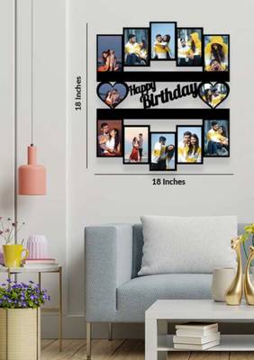PrintStory Personalized Happy Birthday Wall Hanging Photo Frame with 12 Favorite Pictures 1