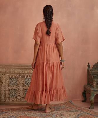 Blush flower embroidery tunic 3
