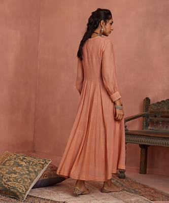 Blush multi thread emroidery angrakha tunic 3
