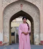 Heavy Georgette Women's Embroidery work Kurti with Dupatta set 