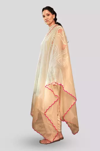 Ivory izara kurta set