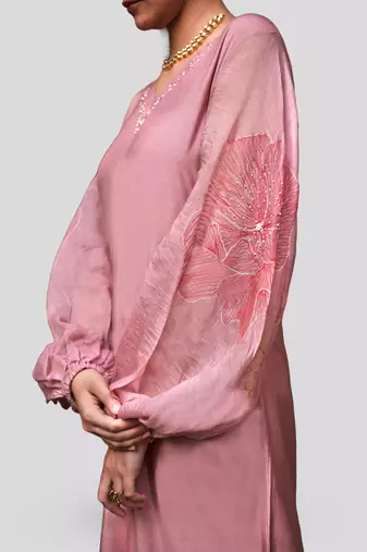 Blush pink annika kurta set