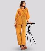 Yellow edna jacket set