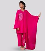 Hot pink zuri kurta set