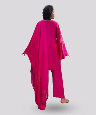 Hot pink zuri kurta set 3