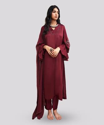 Wine eshe kurta set 1