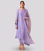 Lilac kaya kurta set