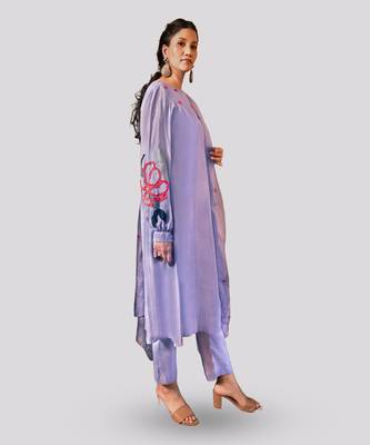 Lilac kaya kurta set 3
