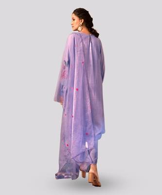 Lilac kaya kurta set 4