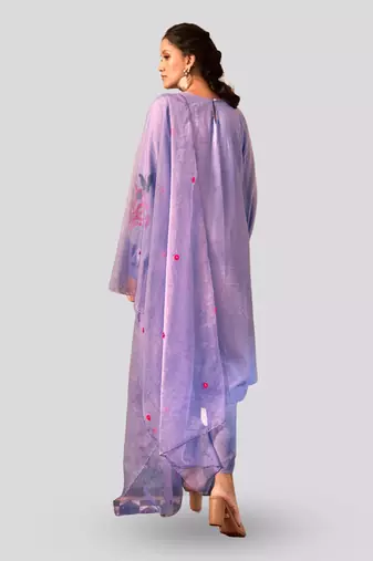 Lilac kaya kurta set