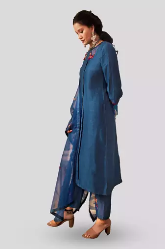 Cobalt blue anessa kurta set
