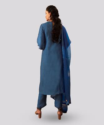 Cobalt blue anessa kurta set 3