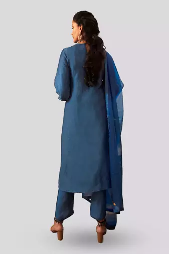 Cobalt blue anessa kurta set