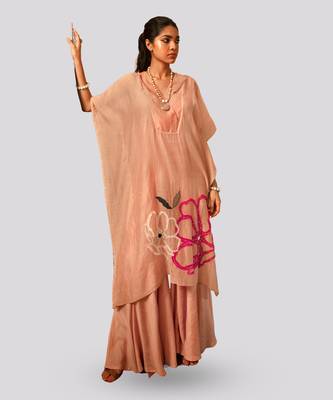 Nude blush rysa sharara set 1