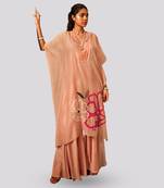 Nude blush rysa sharara set