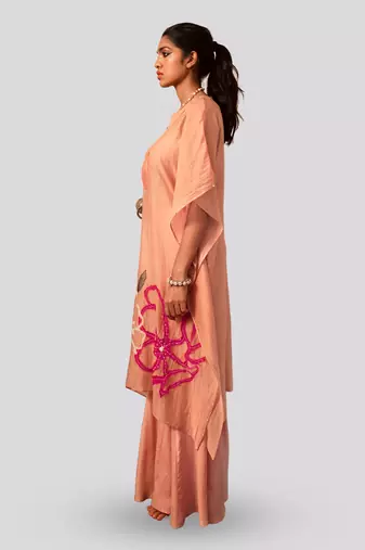 Nude blush rysa sharara set