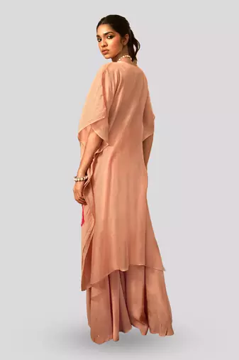 Nude blush rysa sharara set