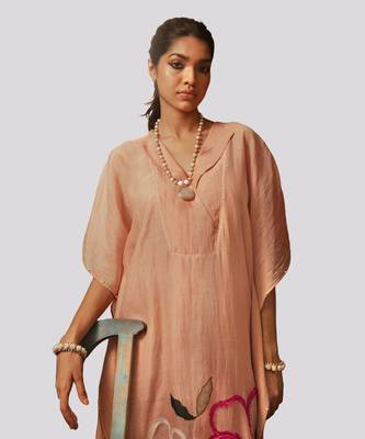 Nude blush rysa sharara set 4