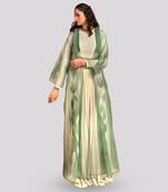 Sage green and ivory nia jacket skirt set