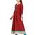 Aarika girls maroon-c-green party wear kurti legging set