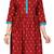 Aarika girls maroon-c-green party wear kurti legging set