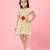 Aarika girls yellow color cotton blend frock