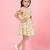 Aarika girls yellow color cotton blend frock