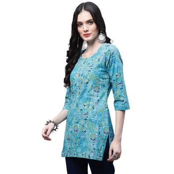 Cotton printed casual kurti 3