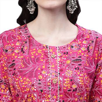 Cotton printed casual kurti 5