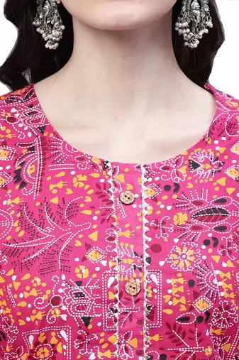 Cotton printed casual kurti