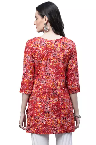 Cotton printed casual kurti