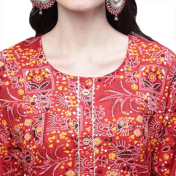 Cotton printed casual kurti 5